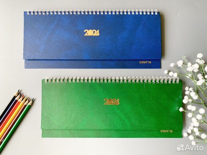 Настольный ежедневник новый датированный 2024