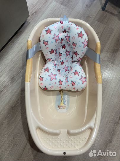 Ванночка детская с матрасиком для купания