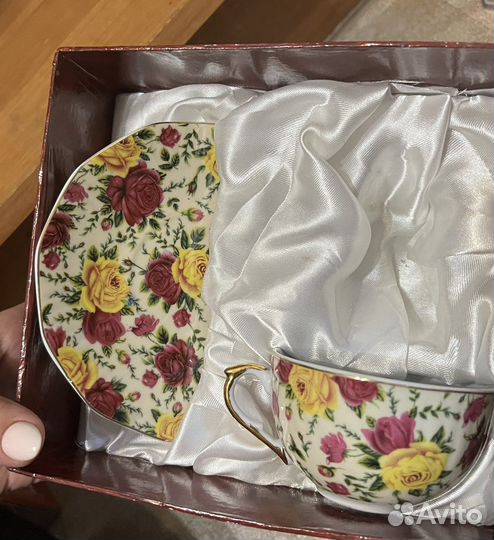 Кофейная чайная пара китайский фарфор