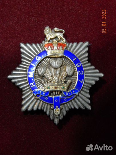 Rmig, Steward, 1927 год, Англия, масонская медаль