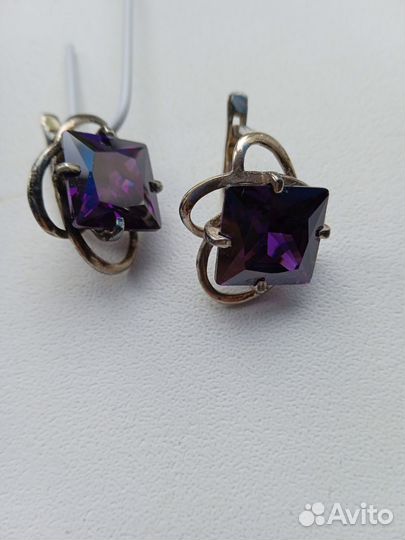 Серьги серебро