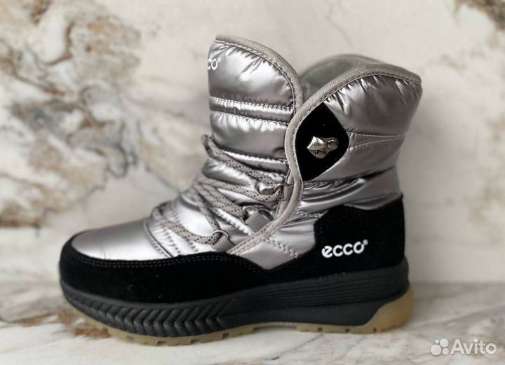 Дутики угги ботинки сапожки женские зимние Ecco