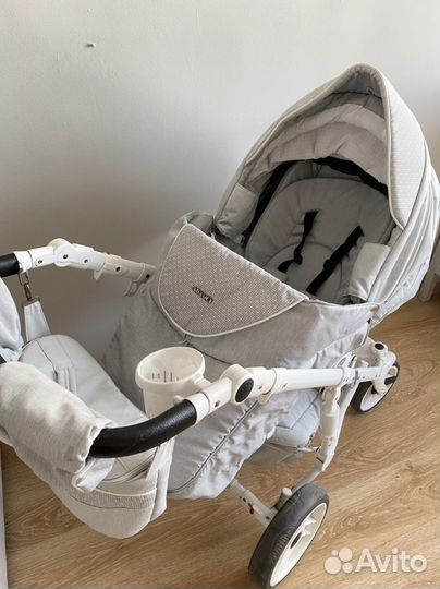 Коляска 3 в 1 adamex monte carbon