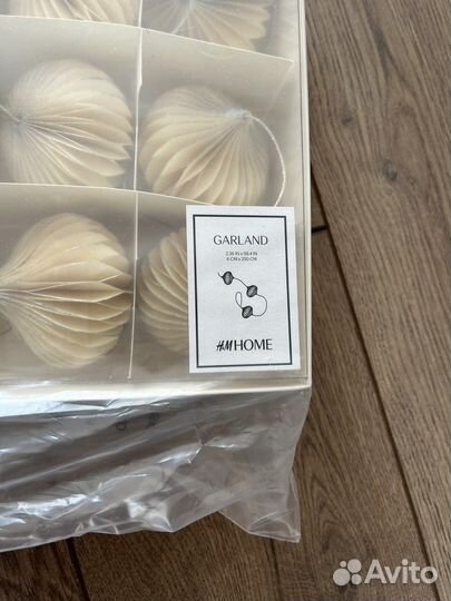 Гирлянда бумажная hm home zara home IKEA