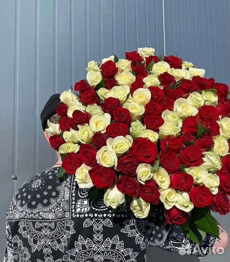 Букет голландских роз 101 шт