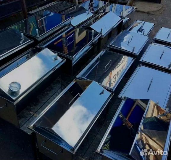 Коптильня горячего копчения. Пищевая нержавейки