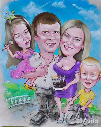 Шарж по фото. Подарок