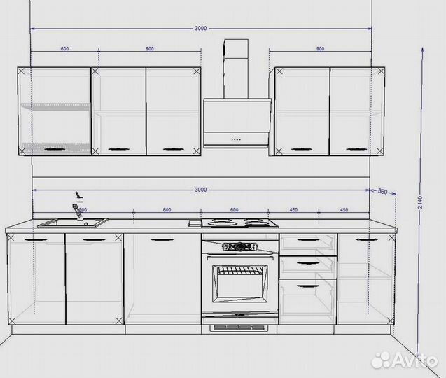 Кухонный гарнитур от производителя