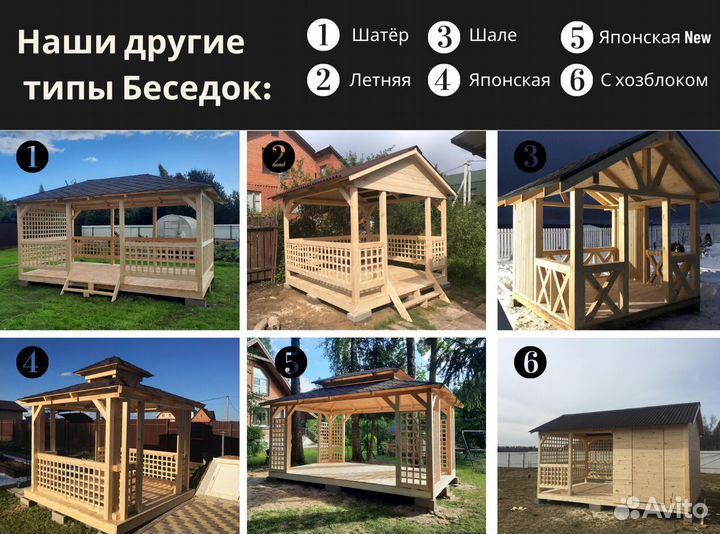 Беседка на дачу