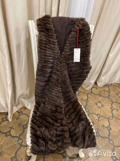 Палантин из норки оригинал новый