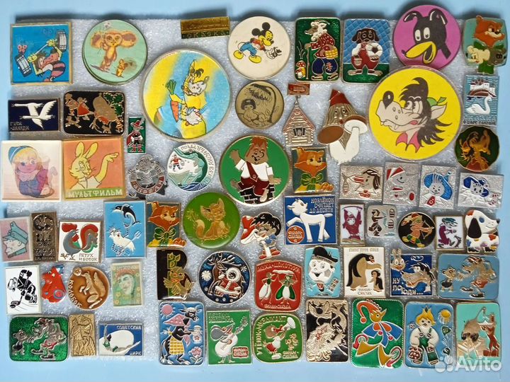 Значки детские, мультфильмы