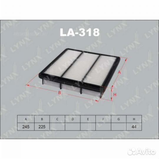 Lynxauto LA-318 Фильтр воздушный