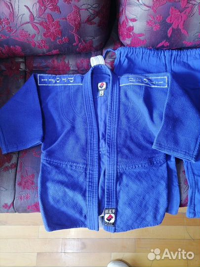 Кимоно для дзюдо синее детское