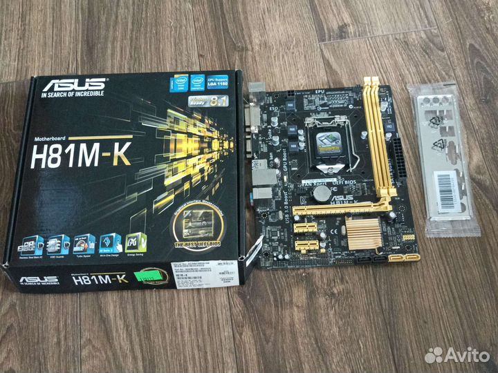 Материнская плата Asus H81M сокет 1150