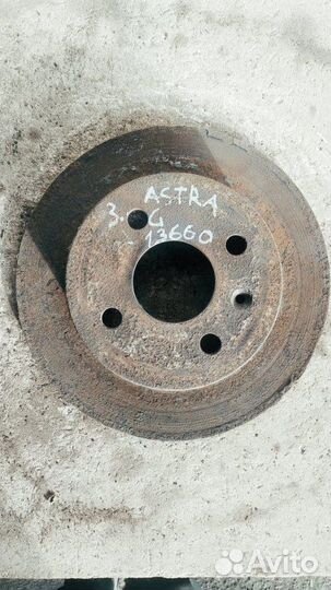 Тормозной диск задний Opel Astra G 1998-2005