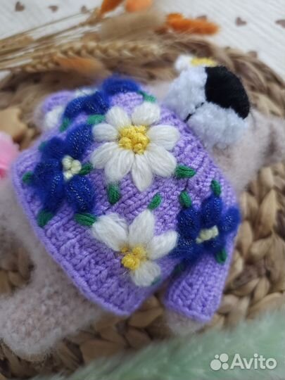 Плюшевый мишка, вязаный мишка ручной работы