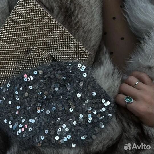 Шапочка из пуха норки