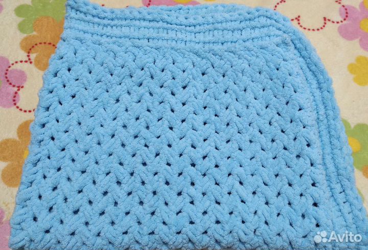 Плед из ализе пуффи