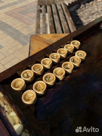 Нарды янтарные