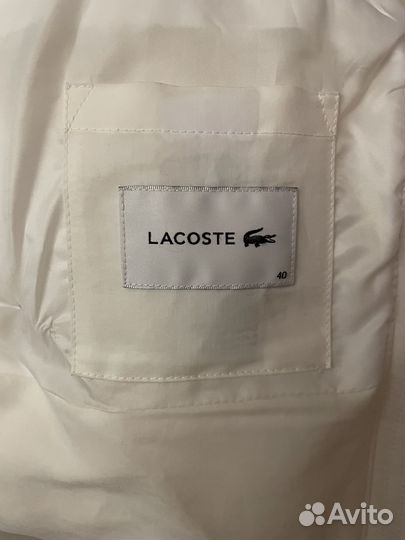 Lacoste новый женский пуховик M