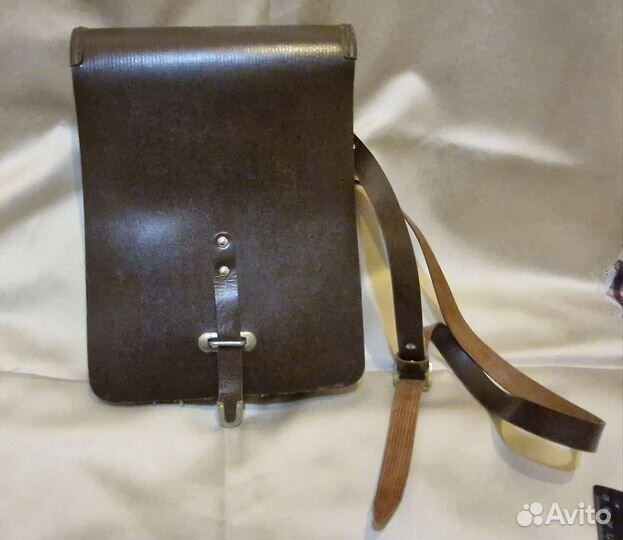 Мужская кожаная сумка через плечо.СССР