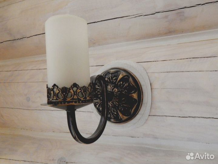 Накладки на бревно под монтаж электрики