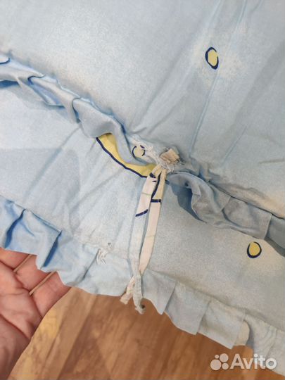 Мягкие бортики для детской кроватки + балдахин