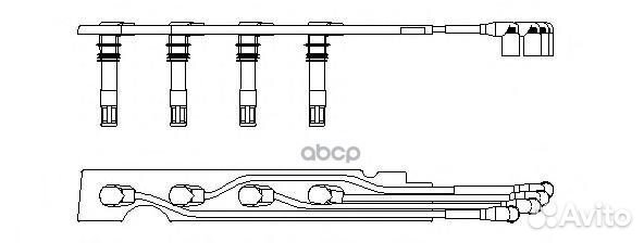 Провода выс/напр 968G100 bremi