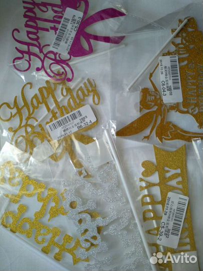 Украшение для торта на палочке