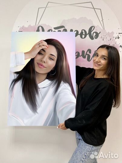 Портрет на холсте по фото с бесплатной доставкой