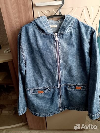 Куртка джинсовая размер 54