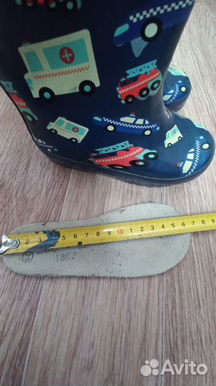 Детские резиновые сапоги 25 размер