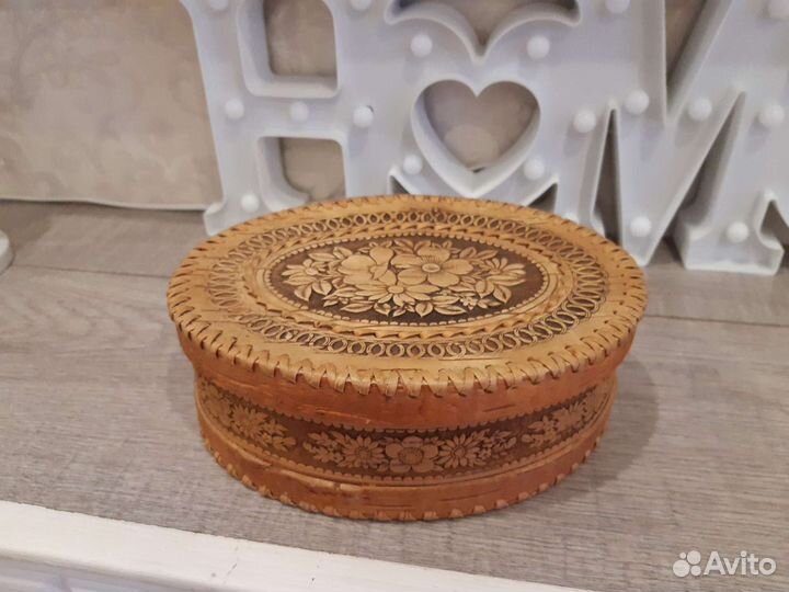 Шкатулка береста