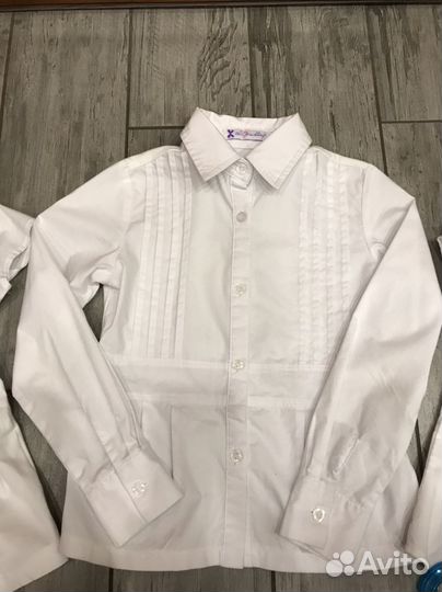 Рубашки белые на девочку 