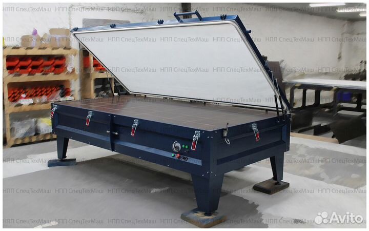 Вакуумный мембранный пресс с полем 3000х1500