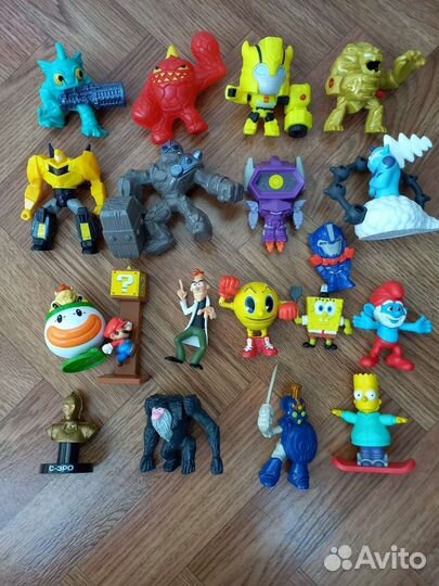 Игрушки из макдональдса, майнкрафт, робозвери