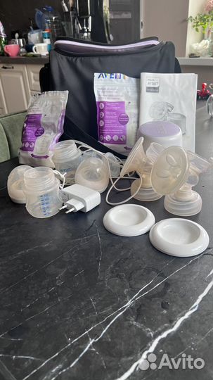 Молокоотсос avent электрический двойной