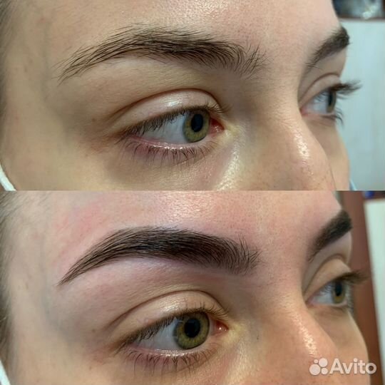 Коррекция бровей, долговременная укладка