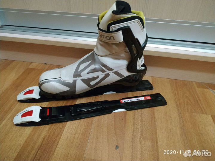 Лыжные ботинки Salomon sk+крепления