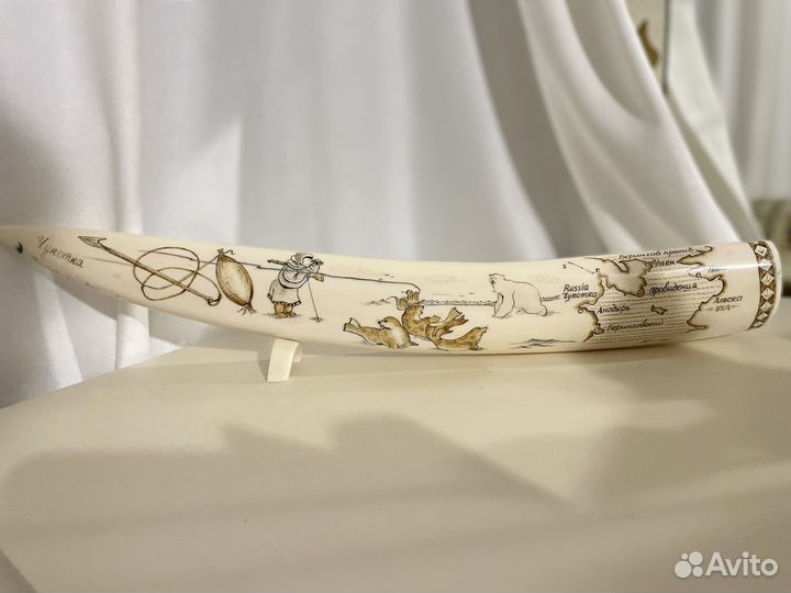 Клык моржа имитация