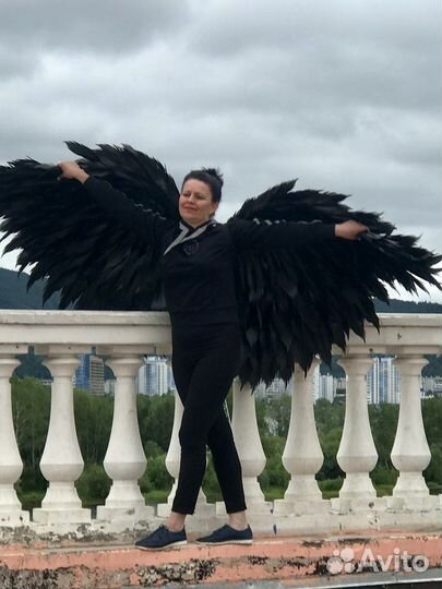 Крылья ангела черные