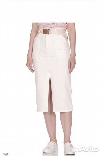 Юбка джинсовая с поясом ostin S