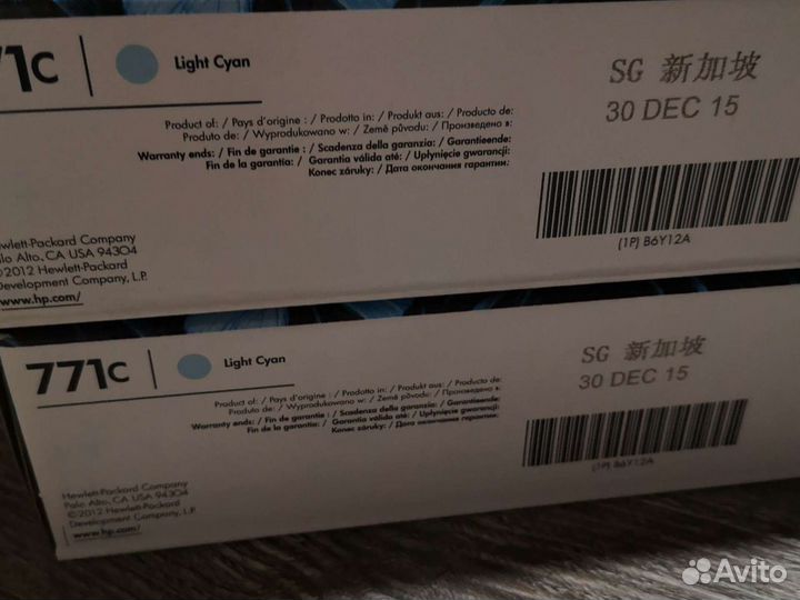 Картриджи hp 771c B6Y12A