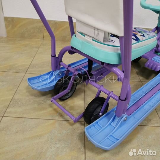 Снегокат с колесной базой Тимка спорт 6 пингвины