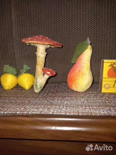 Елочные игрушки СССР ватные