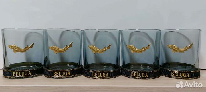 Стаканы водка Белуга