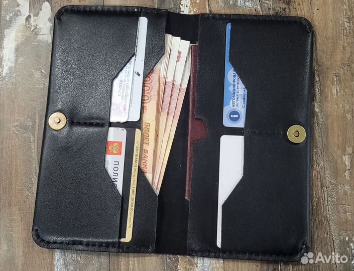 Мужской кошелек натуральная кожа ручной работы