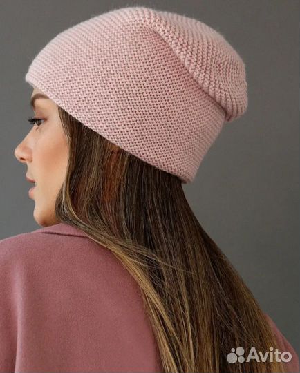 Шапка и снуд siberica розовая пудра