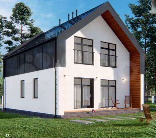 Дом 120 м² на участке 13 сот.