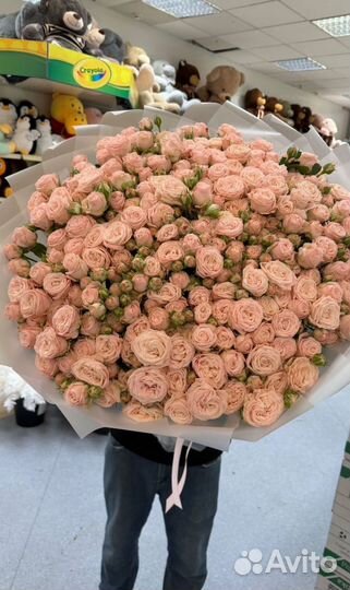 Букет Гигант из пионов роз